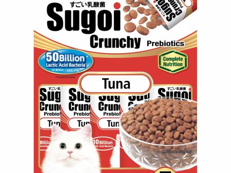 Ciao Sugoi Crunchy Tuna Flavor Plus Prebiotics Dry Cat Food 110g Online now