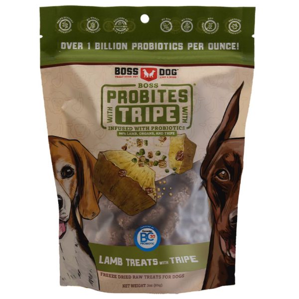 25% OFF (Exp 2Sep24): Boss Dog ProBites Lamb With Tripe Grain-Free Freeze-Dried Dog Treats 85g Sale