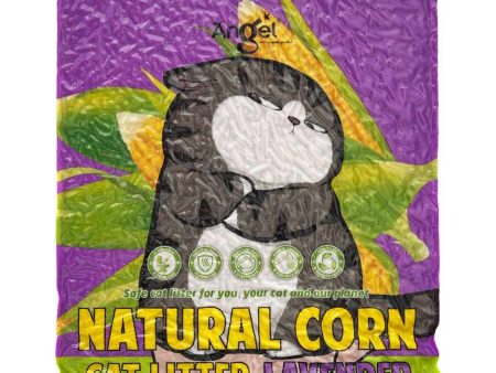 2 FOR $15: Angel Natural Corn Lavender Cat Litter 6L For Sale