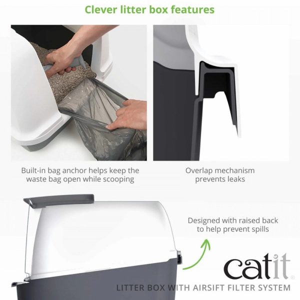 Catit Airsift Hooded Cat Litter Box (Regular) on Sale