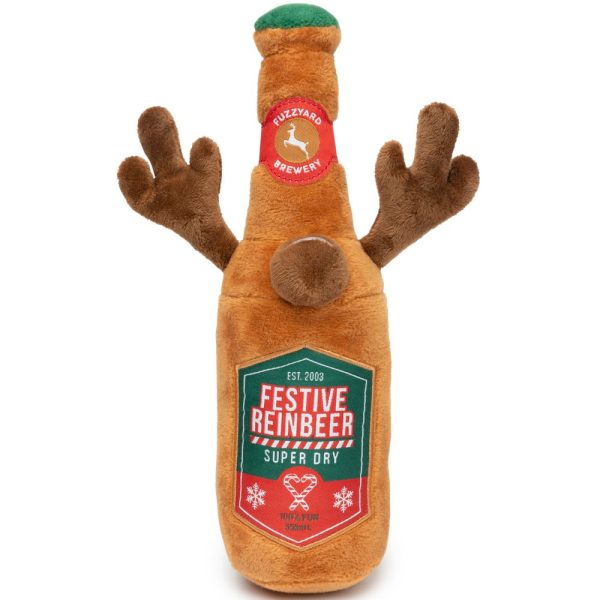 15% OFF: FuzzYard Christmas Festive Reinbeer Plush Dog Toy Supply