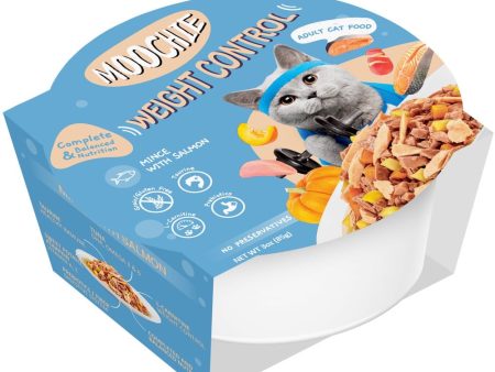 31% OFF: Moochie Weight Control Mince With Salmon Grain-Free Adult Wet Cat Food 85g x 12 Online Sale