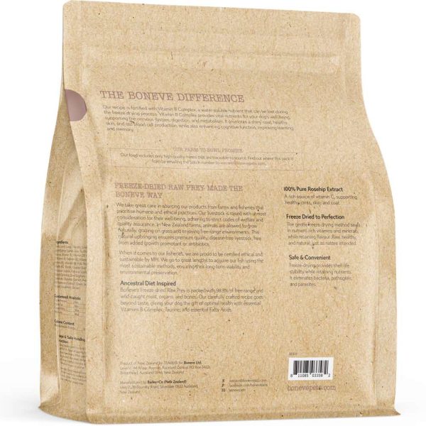 15% OFF: Boneve Lamb & Trevally Hip & Joint Support Grain-Free Freeze-Dried Raw Dog Food Supply