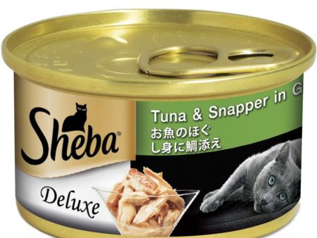 $10 OFF 24 cans: Sheba Tuna & Snapper In Gravy Adult Canned Cat Food 85g x 24 on Sale