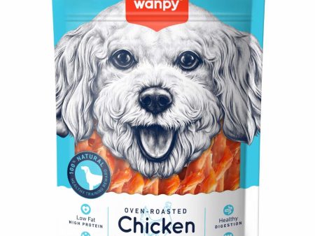 3 FOR $10.50: Wanpy Oven-Roasted Chicken Jerky & Carrot Twisted Dog Treats 100g Online now