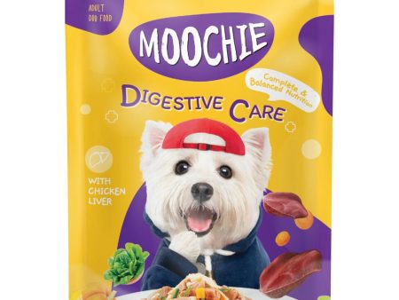 31% OFF: Moochie Digestive Care Chicken Liver Grain-Free Adult Pouch Dog Food 85g x 12 Online