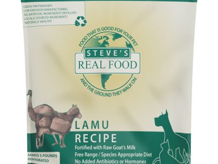 BUNDLE DEAL+FREE WIPES : Steve s Real Food Lamu Grain-Free Freeze-Dried Raw Food For Cats & Dogs 20oz Discount