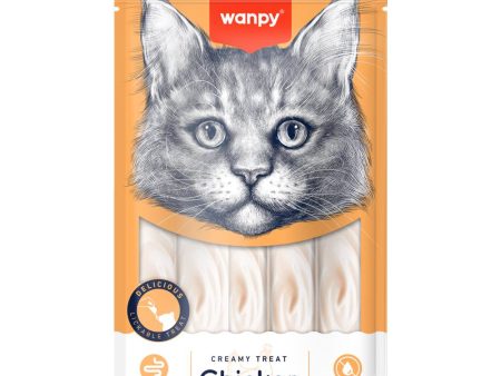 4 FOR $9: Wanpy Creamy Chicken & Crab Liquid Cat Treats 70g Sale