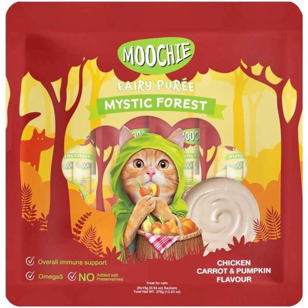 30% OFF: Moochie Fairy Puree Chicken, Carrot & Pumpkin Liquid Cat Treats Online Sale