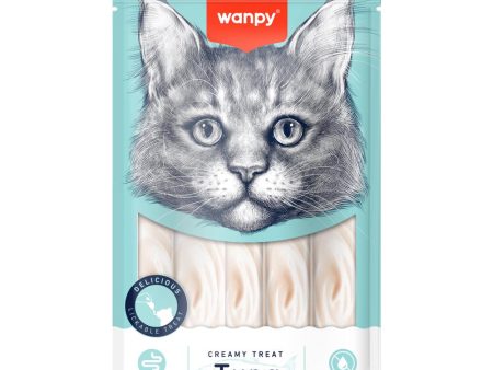 5 FOR $11: Wanpy Creamy Tuna & Codfish Liquid Cat Treats 70g Online