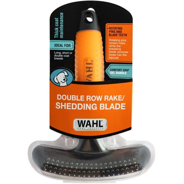 Wahl Double Row Rake Shedding Blade Dog Brush Hot on Sale