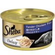 $10 OFF 24 cans: Sheba Tender Chicken Fine Flake Adult Canned Cat Food 85g x 24 For Sale