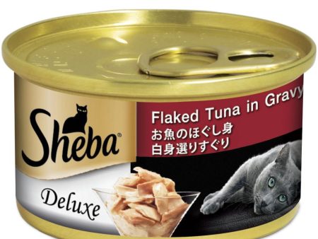 $10 OFF 24 cans: Sheba Flaked Tuna In Gravy Adult Canned Cat Food 85g x 24 Discount