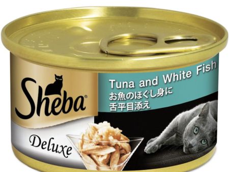 $10 OFF 24 cans: Sheba Tuna & White Fish In Gravy Adult Canned Cat Food 85g x 24 For Cheap