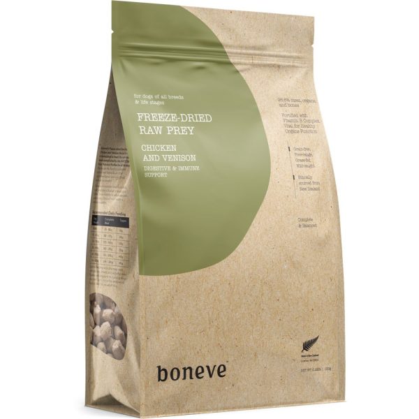 15% OFF: Boneve Chicken & Venison Digestive & Immune Support Grain-Free Freeze-Dried Raw Dog Food Fashion