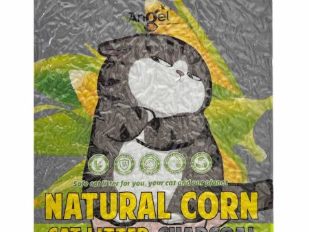 2 FOR $15: Angel Natural Corn Charcoal Cat Litter 6L Hot on Sale