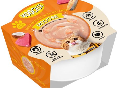 31% OFF: Moochie Tuna Mousse With Salmon Grain-Free Liquid Cat Treat 85g Fashion