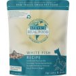 BUNDLE DEAL+FREE WIPES : Steve s Real Food White Fish Grain-Free Freeze-Dried Raw Food For Cats & Dogs 20oz Cheap