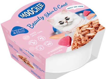 31% OFF: Moochie Beauty Skin & Coat Mince With Tuna Grain-Free Adult Wet Cat Food 85g x 12 Cheap