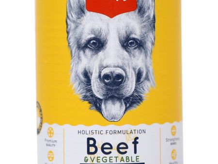 Wanpy Beef & Vegetable Canned Dog Food 375g For Discount