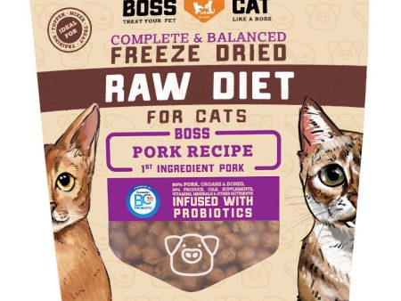 $20 OFF BUNDLE DEAL (Exp 16May25) : Boss Cat Pork Grain-Free Freeze-Dried Raw Cat Food 9oz Online Hot Sale