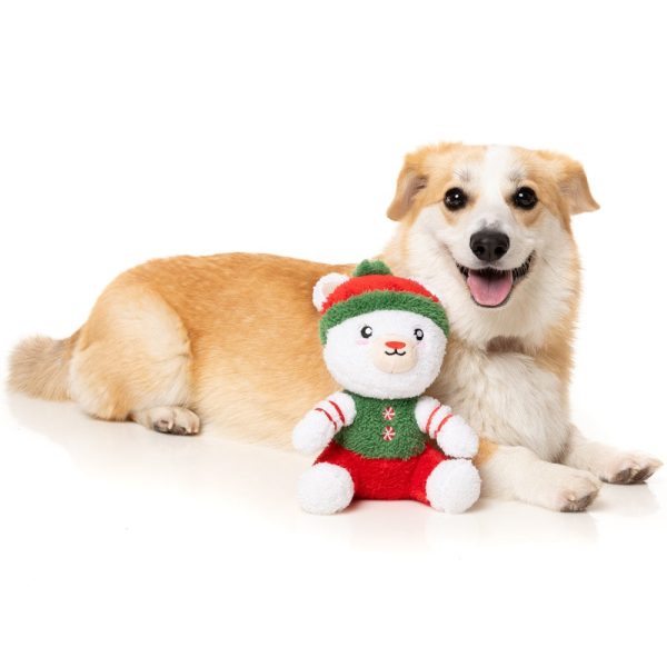 15% OFF: FuzzYard Christmas Polar Abdul Plush Dog Toy (Small) Supply