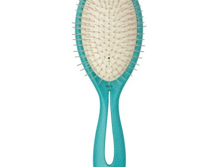 Bass Brushes Bio-Flex Style & Detangle Hair Brush For Cats & Dogs (Teal) For Cheap