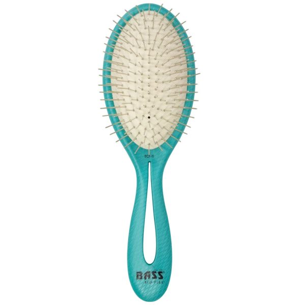 Bass Brushes Bio-Flex Style & Detangle Hair Brush For Cats & Dogs (Teal) For Cheap