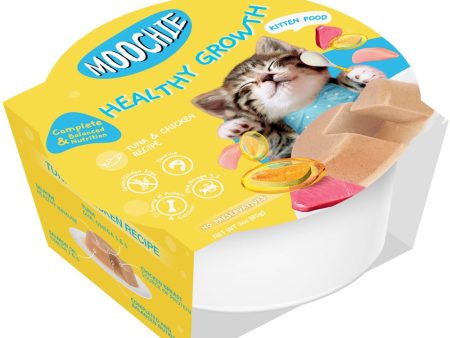 31% OFF: Moochie Healthy Growth Tuna & Chicken Grain-Free Kitten Wet Cat Food 85g x 12 on Sale