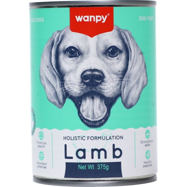 Wanpy Lamb Canned Dog Food 375g For Cheap