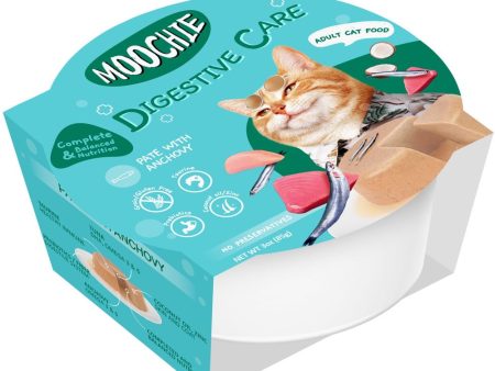 31% OFF: Moochie Digestive Care Pate With Anchovy Grain-Free Adult Wet Cat Food 85g x 12 Hot on Sale