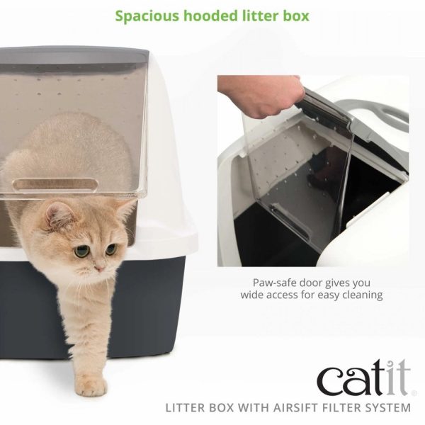 Catit Airsift Hooded Cat Litter Box (Regular) on Sale