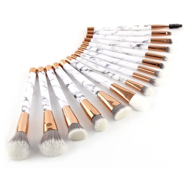 11 sets of marble makeup brush Online now