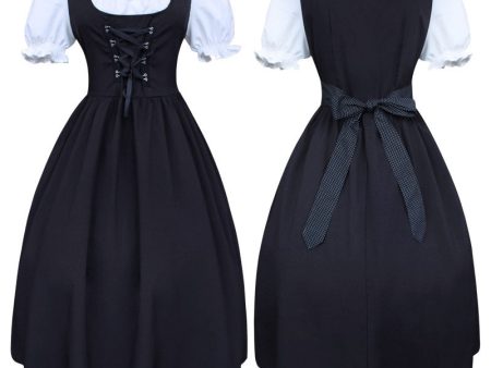 Bow contrast color costume Online