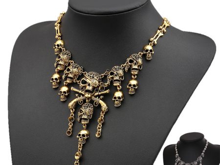 Vintage Skull Tassel Necklace Fashion