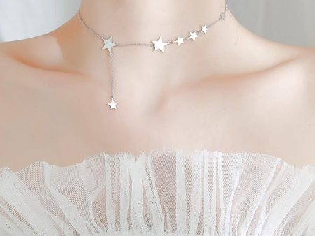 Star necklace female short Online Hot Sale