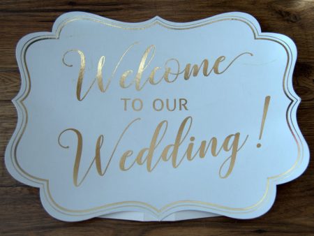 Welcome to Our Wedding Sign Sale