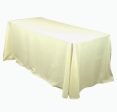 Tablecloth Ivory Rectangular 90 x156  Hot on Sale