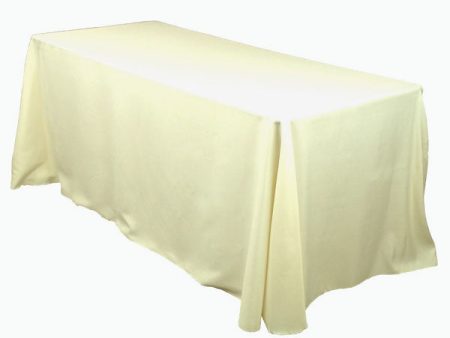 Tablecloth Ivory Rectangular 90 x156  Hot on Sale