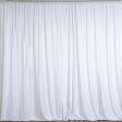 Backdrop White Polyester Curtain 10  Discount