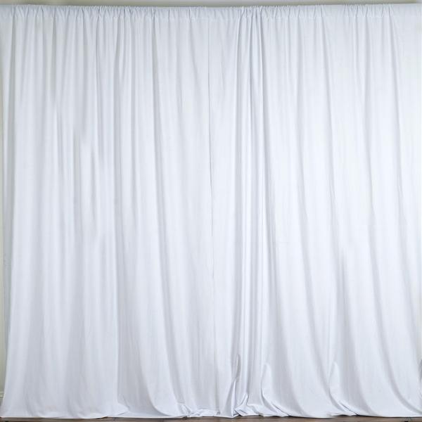 Backdrop White Polyester Curtain 10  Discount