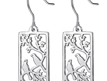 925 Silver Earrings Hollow Out Hot on Sale