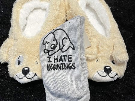 “COZY TIME” Slippers Size Large (9-10) & Slipper Socks Online