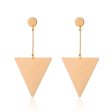 Triangle Metal Tassel Earrings For Discount