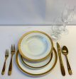 Wide Gold Rim   Classic Gold Dinner Package (Qty 105) Online Sale