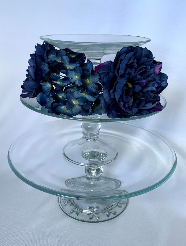 3 Tier Glass Stackable Platters Discount