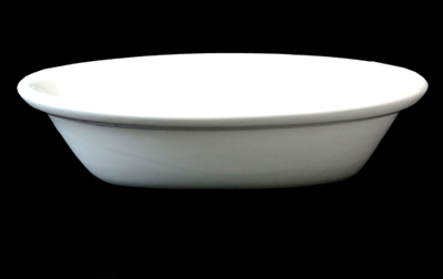 White Oval Ceramic Serving 11  Hot on Sale