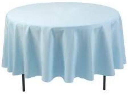 Tablecloth Baby Blue Round 90  Sale