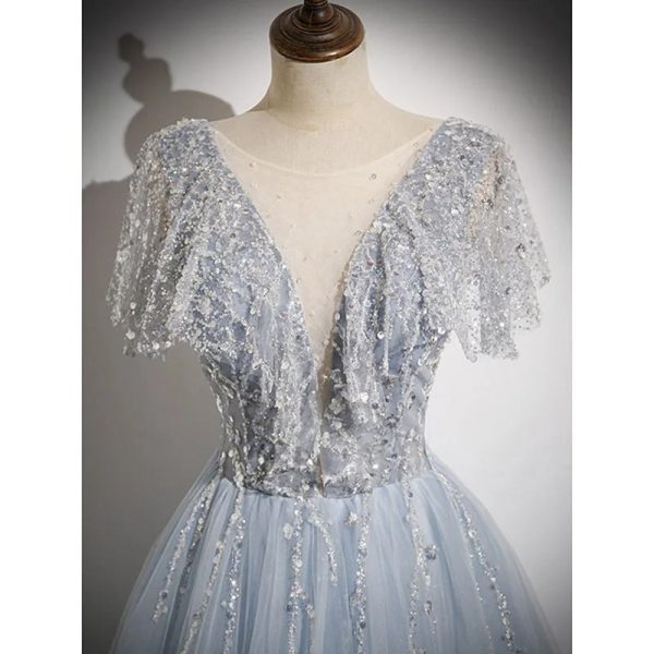 Blue Host Evening Dress Piano Online Sale