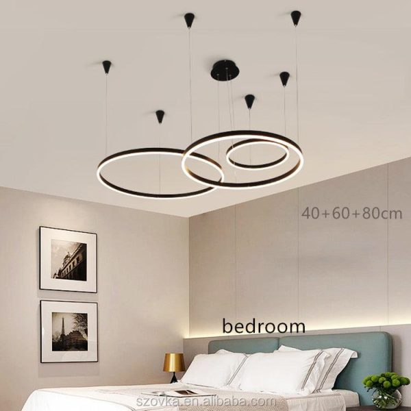 Circle chandeliers with led Hot on Sale